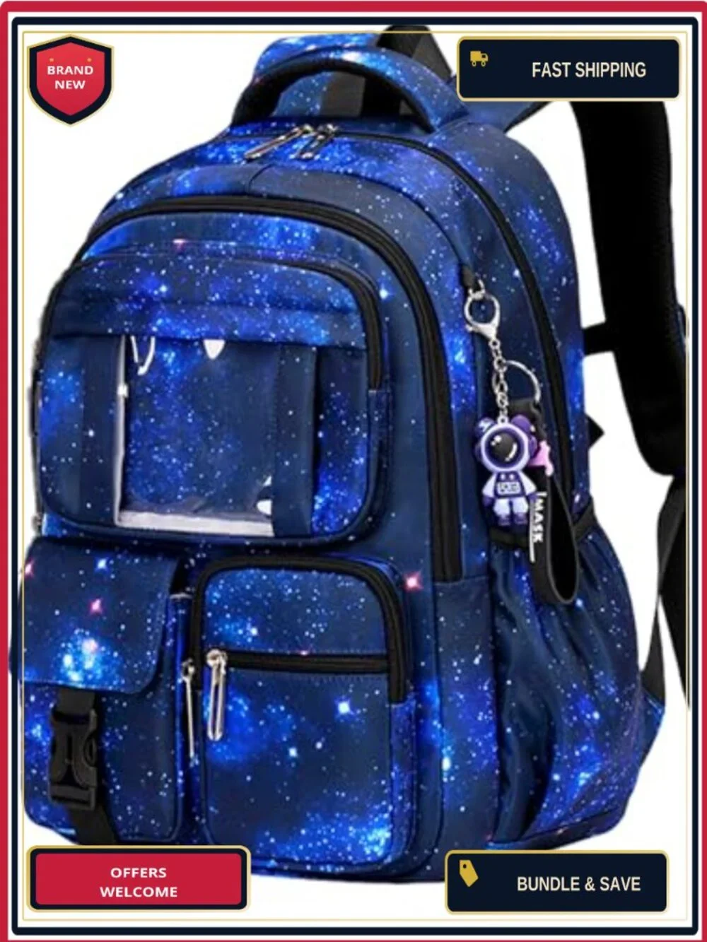 Waterproof Laptop Backpack for Kids Teens Boys Girls Large Capacity Bookbag